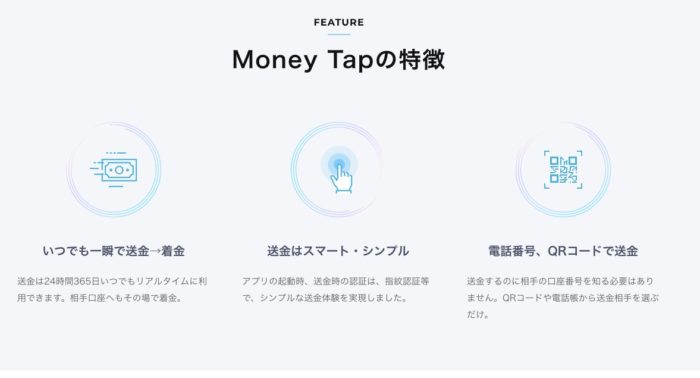 Money_Tapの特徴